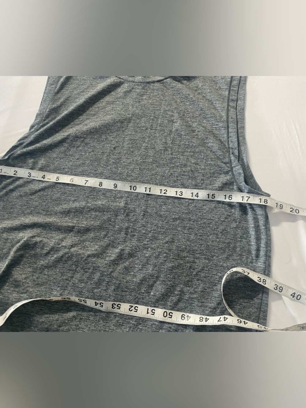Abercrombie & Fitch Men's Heather Charcoal Sleeveless Tank soft Air Knit size S - Picture 5 of 6